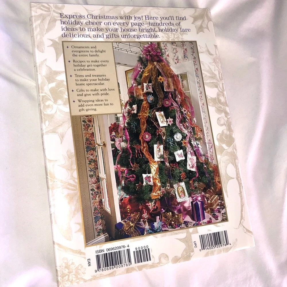 CHRISTMAS ALL THROUGH THE HOUSE HARDCOVER BOOK and COOKBOOK